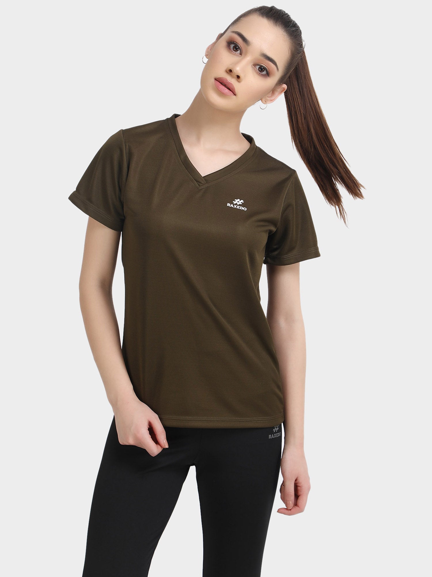Buy Short Sleeve Dry FIT V Neck T-Shirts For Women Online