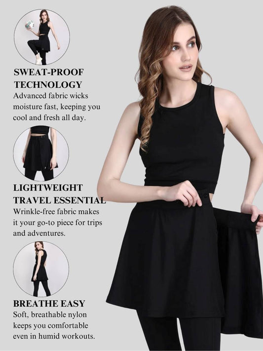 skirted leggings - leggings with skirt