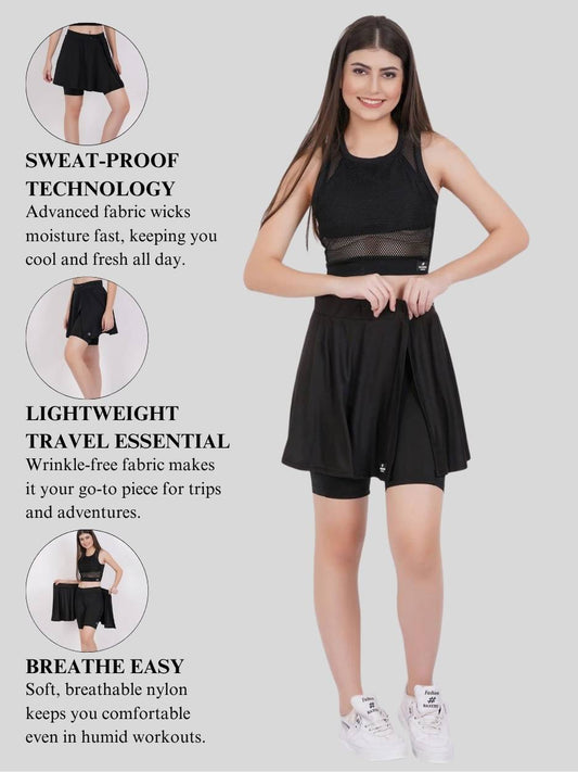 Women Skirt with Tights - Women Skorts