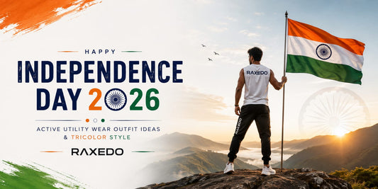Independence Day 2026 Outfit Ideas:  tricolour Active & Utility Wear by RAXEDO