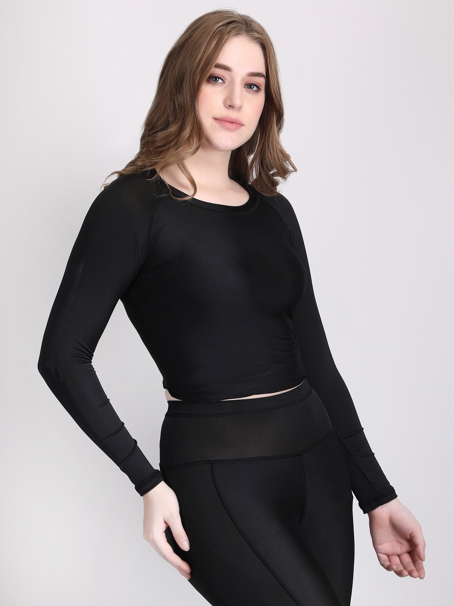 Compressed Tops Buy Compression Top Womens Online | Slim Fit Crop Top – RAXEDO