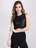 sleeveless crop top