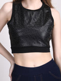 sleeveless crop top
