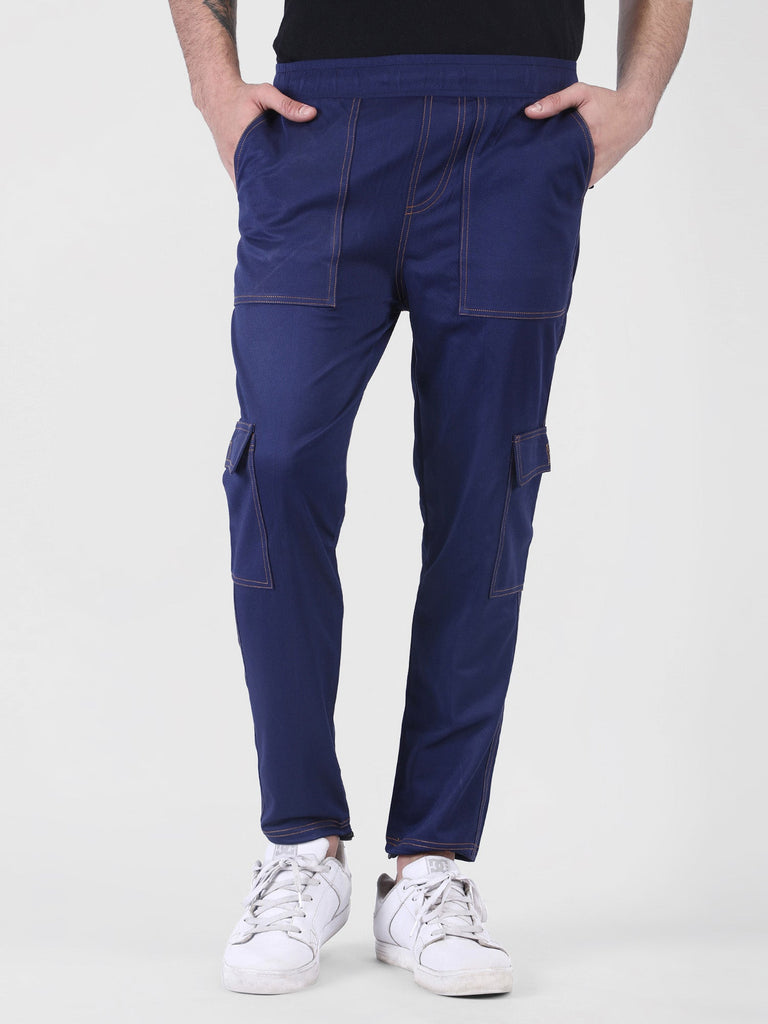 Button-Fly Multi-Pocket Cargo Pants Slim Fit Unisex Design