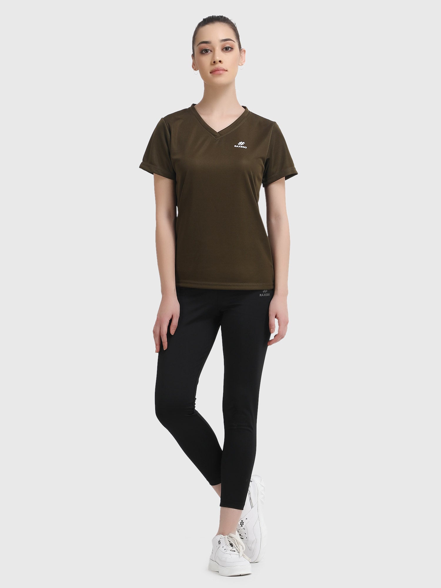 Short Sleeve Dry FIT V Neck T-Shirts For Women
