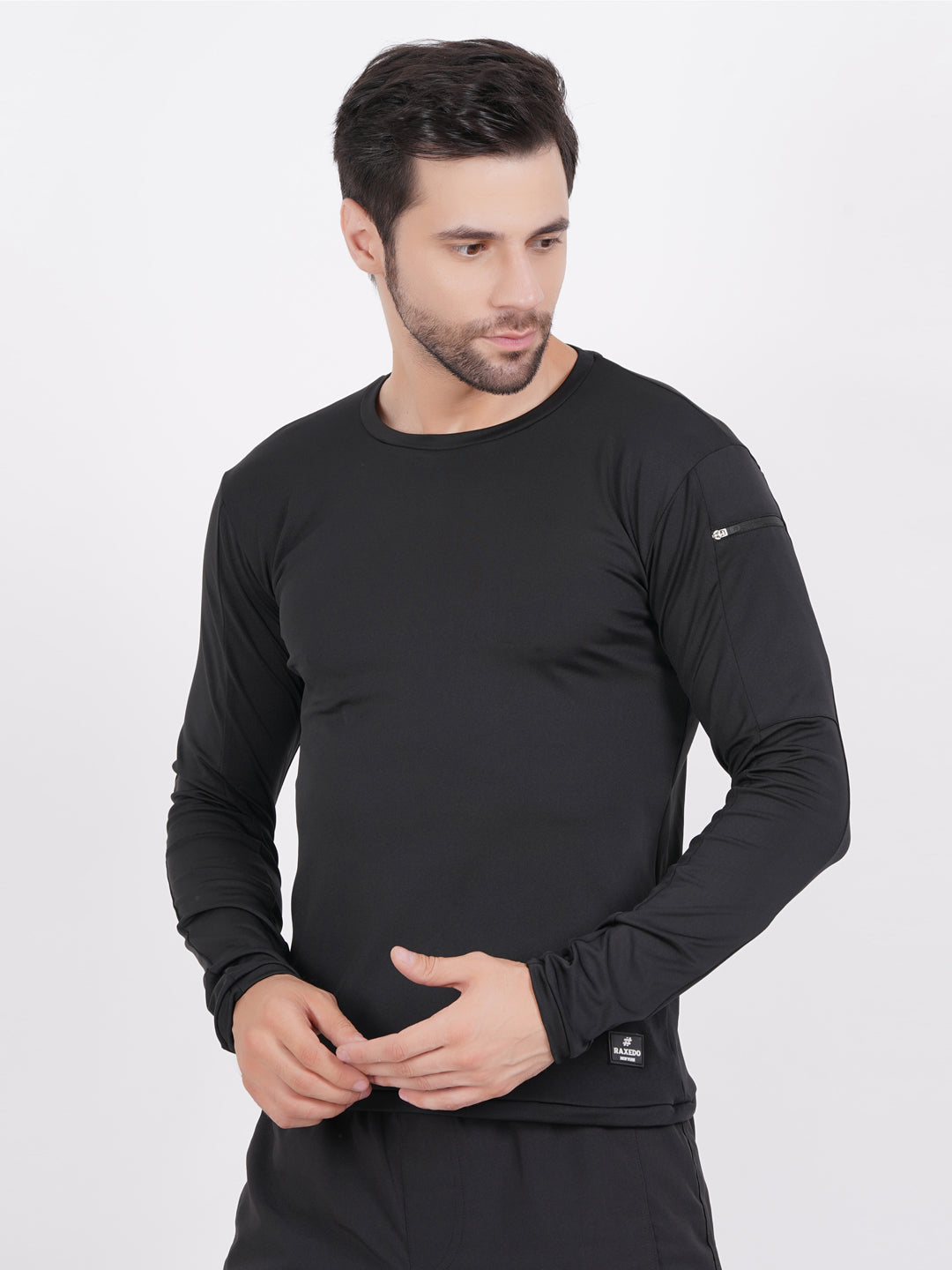 Men Compression T-shirt with Phone Holder