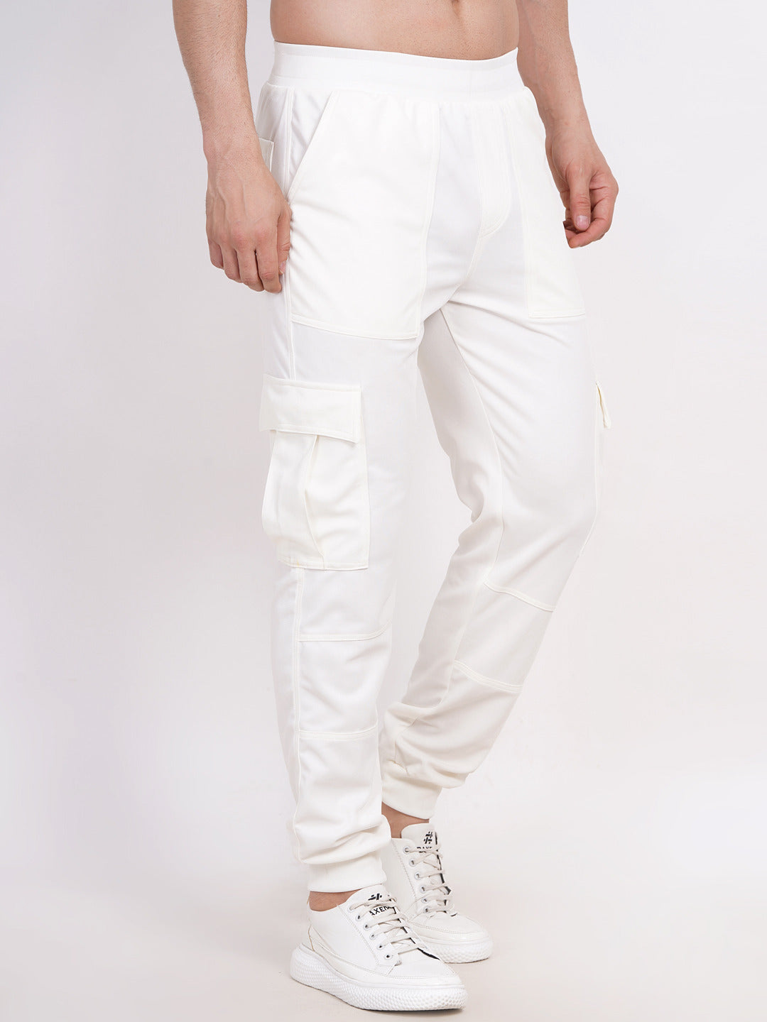 Manfinity Homme Men's White Striped Mesh Shirt & Pant | Party outfit men,  Mens outfits, Off white pants