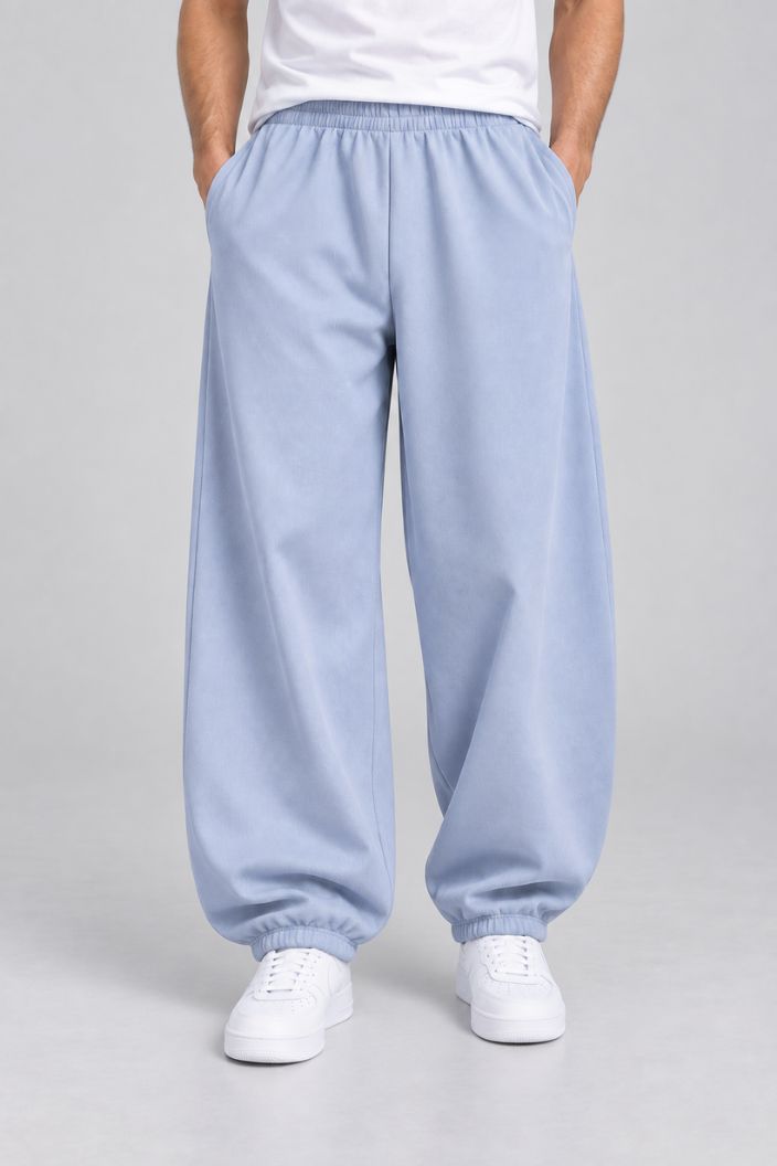 Men Wide Leg Pents- Relaxed Gym Trousers