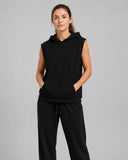 Women's Sleeveless Dri-fit Hoodie Gym Tops for Women