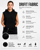 Women's Sleeveless Dri-fit Hoodie Gym Tops for Women