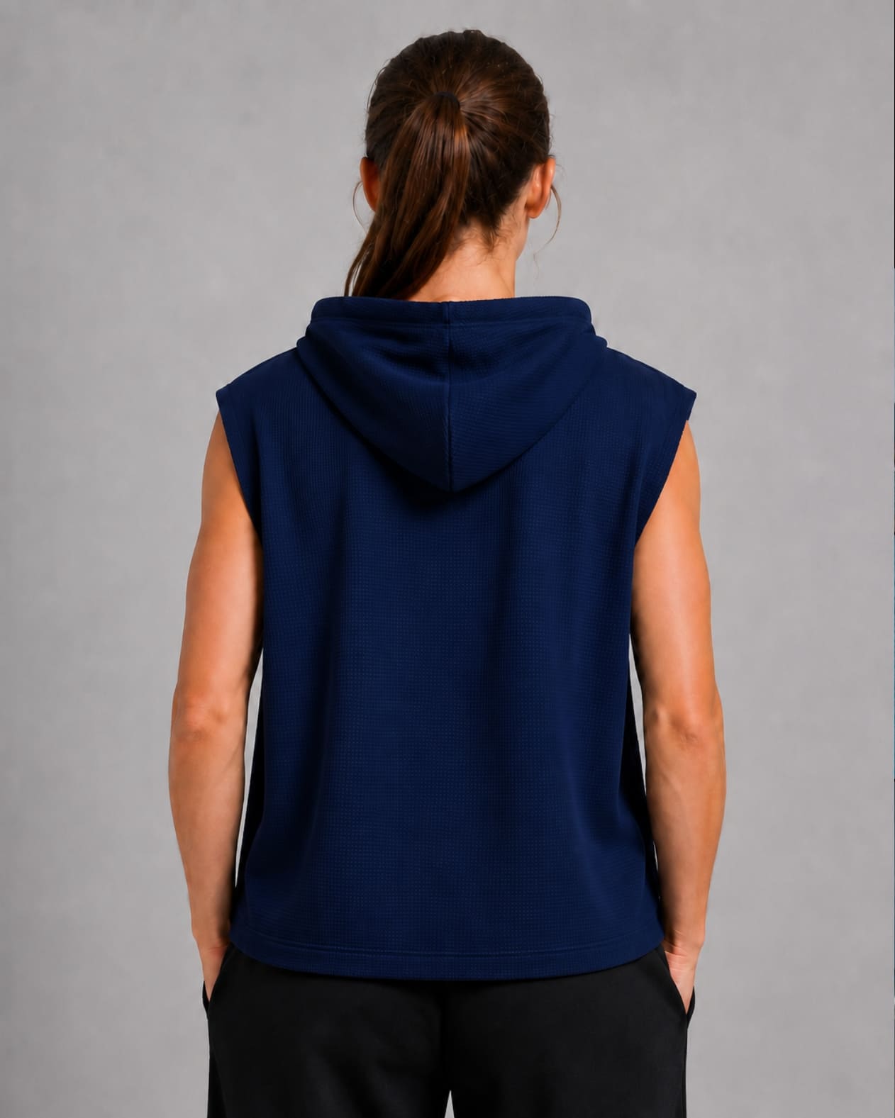 Women's Sleeveless Dri-fit Hoodie Gym Tops for Women