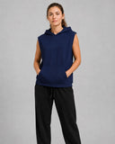 Women's Sleeveless Dri-fit Hoodie Gym Tops for Women