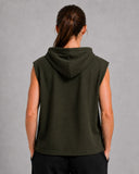 Women's Sleeveless Dri-fit Hoodie Gym Tops for Women