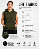 Women's Sleeveless Dri-fit Hoodie Gym Tops for Women
