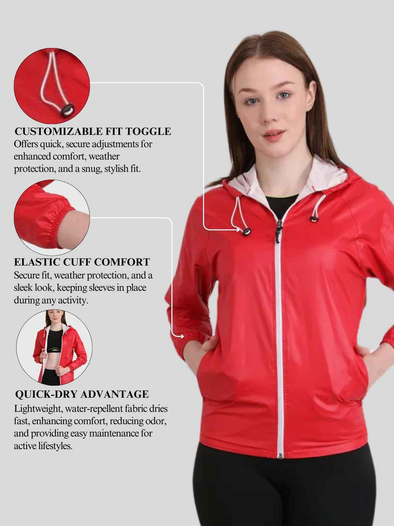 Buy Utility Jacket Women Online | Red Utility Jacket Women's – RAXEDO