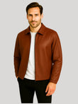 Faux Leather Jacket For Men