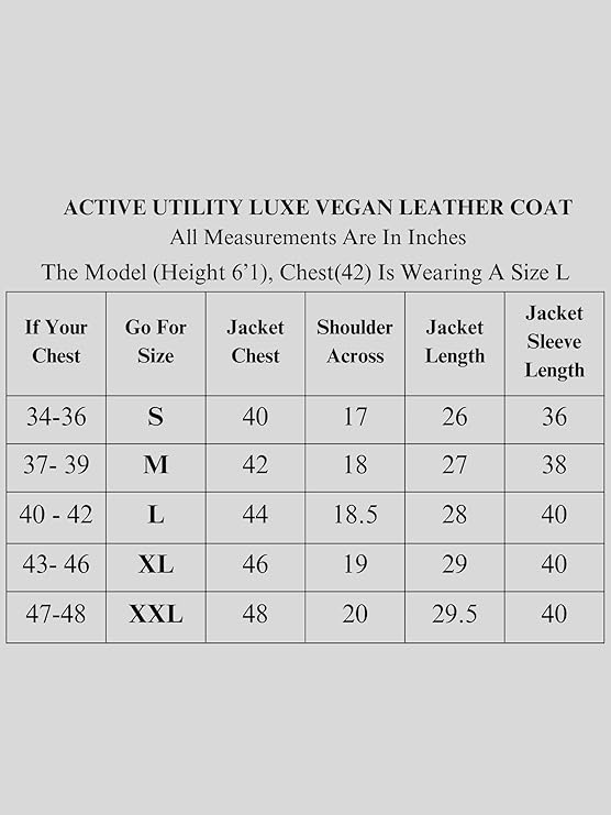 Full Length Luxe Vegan Leather Winter Coat for Men